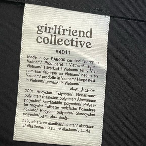 Girlfriend Collective Black High-Rise Pocket Bike Short Size XXS nwt - Picture 4 of 5